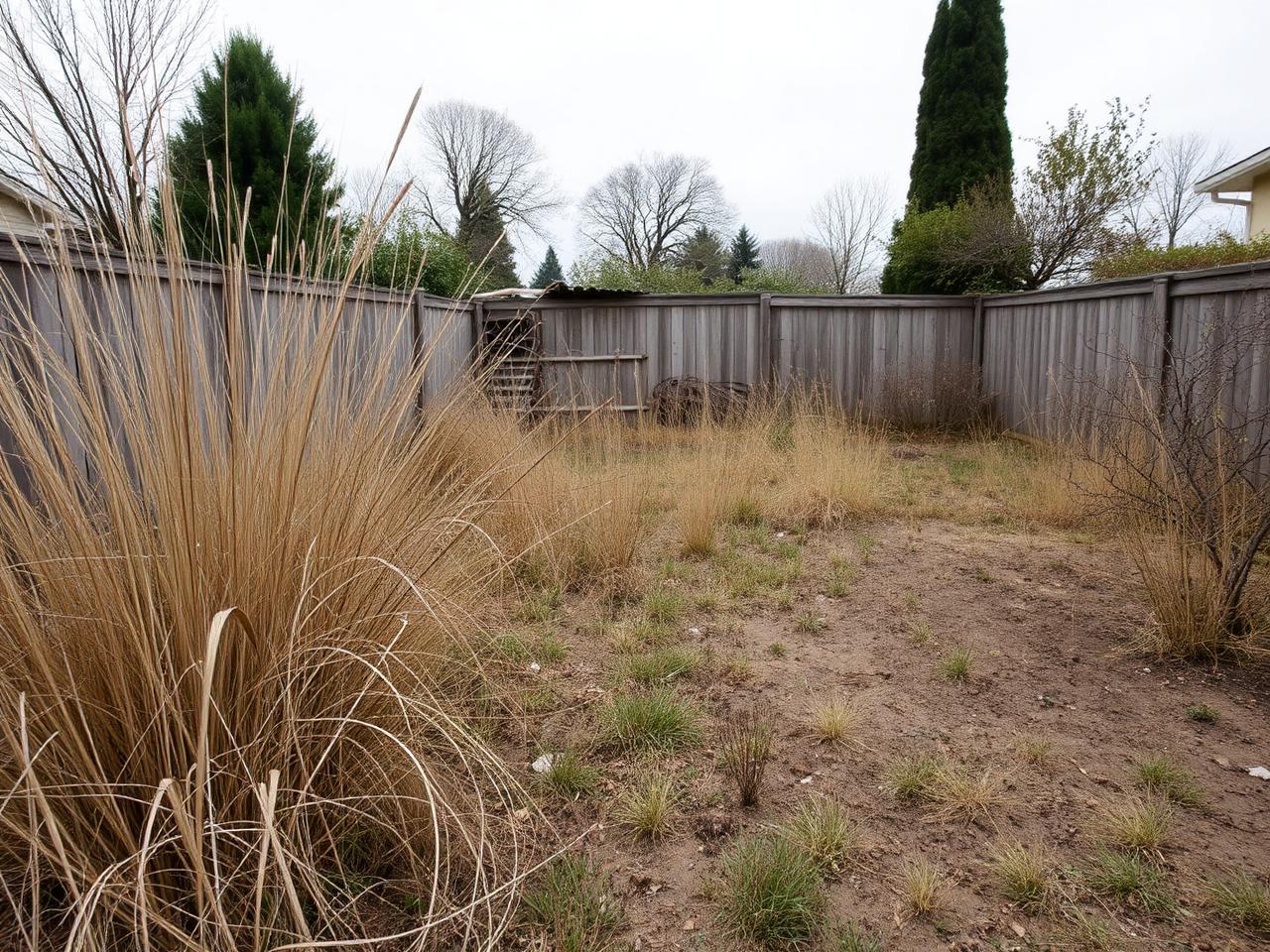 Jardin avant rénovation
